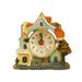 HOMEMAXS 1PC European Style Castle Shape Alarm Clock Vintage Castle Shaped Alarm Clock Delicate Resin Castle Alarm Clock Bedside Waking up Alarm Clock Crafts Creative Small Bedside Clock