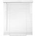 Cordless Window Blinds 1 Slat PVC Vinyl Venetian Horizontal Privacy Shade Sunray Protection White - 59 W X 64 H