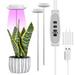 QJUHUNG LED Grow Light for Indoor Plants 104 LED Plant Grow Lights with 3 Timer and 10 Dimmable Levels Height Adjustable Full Spectrum Growing Lamp Jazz Hat Style Growth Light Stake for S