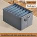 Binwwede Wardrobe Clothes Organizer 6/7/9 Compartments Clothing Storage Box