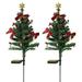 Fdelink Garden Lamps SOLAR CHRISTMAS DECORATIONS TREE LIGHTS Solar Lawnes Tree Lights Outdoor Christmas Tree Ground Lights Holiday Garden Yard Decoration Garden Light