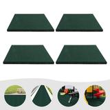 Miumaeov 20 x 20 4PCS Rubber Tile Flooring Mat Heavy Duty Rubber Tile High Density Interlocking Tiles for Playgrounds Park Gym Indoor and Outdoor