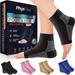 PhysFlex Compression Socks for Plantar Fasciitis Achilles Tendonitis Relief - Ankle Compression Sleeve for Heel Spurs Foot Swelling Fatigue & Sprain - Arch Support Brace for Work Gym Sports