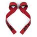 Wrist Straps for Weight Lifting - Lifting Straps for Weightlifting | Gym Wrist Wraps with Extra Hand Grips Support for Strength Training | Bodybuilding | Deadlifting red