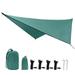 Hammock Tarp Hammock Tent - Rain Tarp for Camping Hammock - Camping Gear Must Haves w/Easy Set Up Including Tent Stakes and Carry Bag 360*290cm dark green