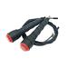 High Speed Jump Rope - Screw-Free Design â€“ Weighted 360 Degree Spin Silicone Grip Rope Cables for Home Workout & Moreï¼Œred