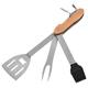 COFEST Barbecue Tools Stainless Steel Barbecue Tool Set Combination Multi-Purpose Barbecue Tool Outdoor Detachable Folding Fork Shovel Brush Set As Shown