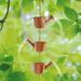 NewSoul Kettle Rain Chain Metal Rings Kettles Rain Chains Decorative Rain Chain Hanging Rain Chain Garden Artwork Decoration Pendant for Home Outdoor Garden Patio