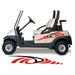 Two Color Golf Cart Decals Accessories Go Kart Stickers Side by Side Graphics GCA1281