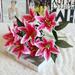 Artificial Flowers Plants 10 Heads Artificial Silk Lilies Flower Bridal Bouquet Wedding Party Decor Artificial Christmas Tree Artificial Christmas Tree With Lights