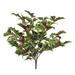 MDR Trading AI-FL1275VAR-Q04 Holly Green Leaves & Red Berries Faux Plants & Trees - Set of 4