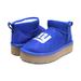 Women's Cuce Royal New York Giants Crystal Platform Boots