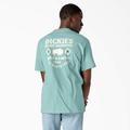 Dickies Men's Hays Graphic T-Shirt - Pastel Turquoise Size XL (WSR49)