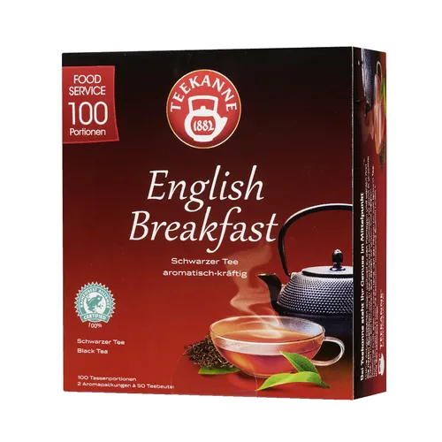 Teekanne Schwarztee English Breakfast 100 Teebeutel (175 g)