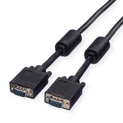 ROLINE SVGA Monitor-Kabel mit Ferritkern+DDC, HD15 ST-ST, 3 m Image