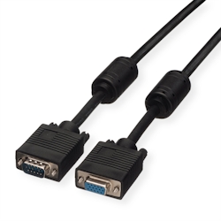 ROLINE SVGA-Kabel HD15 ST - BU mit Ferritkern, 3 m Image