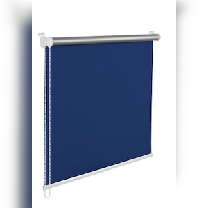 Thermorollo Verdunklungsrollo 85x150 cm blau Fensterrollo mit Thermobeschichtung 100% Abdunklung in Image