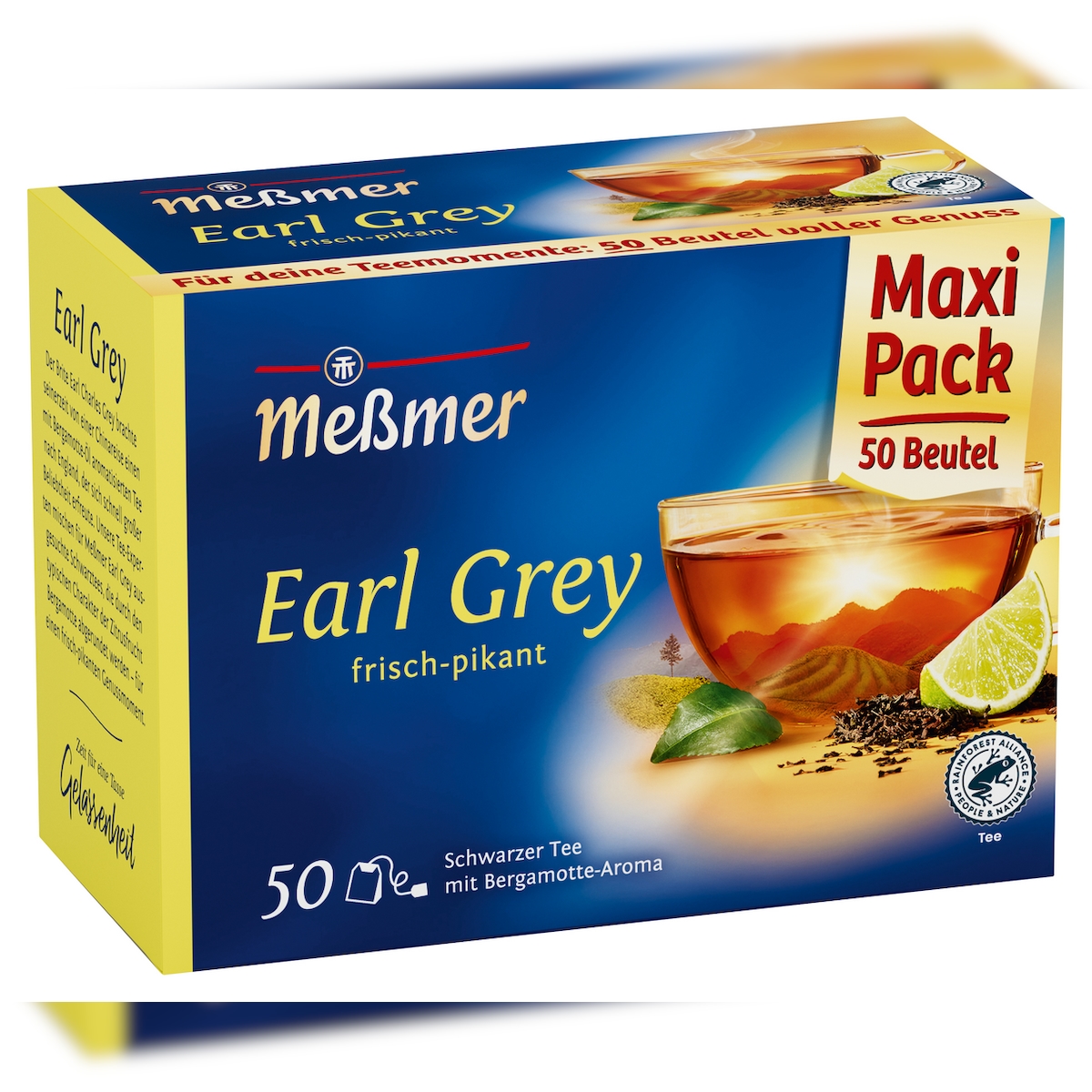 Meßmer Schwarztee Earl Grey 50 Teebeutel (88 g) Image