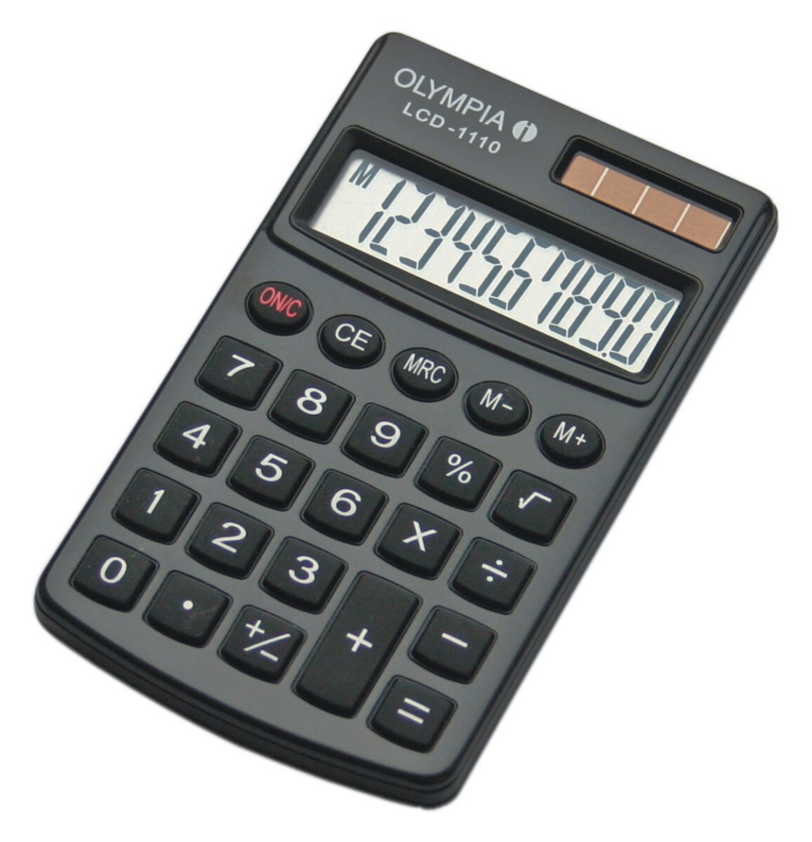 Olympia Taschenrechner LCD-1110 10stellig Solar/Batterie schwarz Image