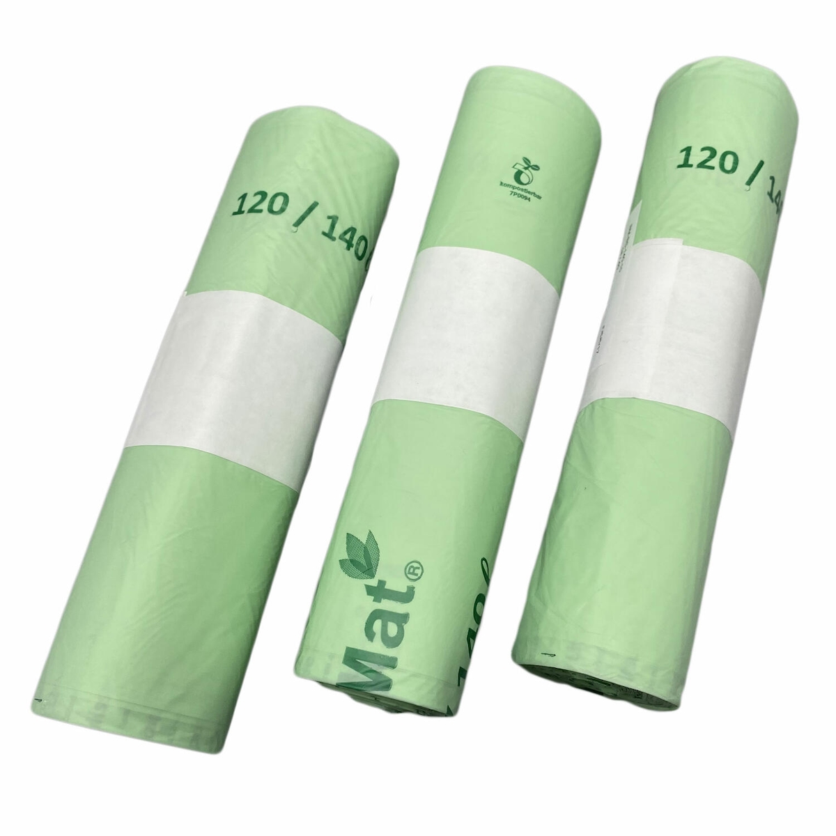 10x BIOMAT kompostierbare Bioabfallbeutel 120L / 140L 88x130cm Image