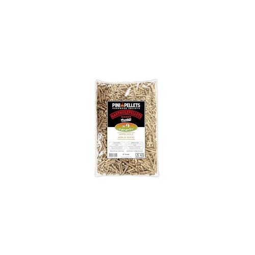 PINI Grillpellets Nr. 9 Apfel 1,5 kg BBQ Hartholzpellets zum Grillen Räuchern Smoken