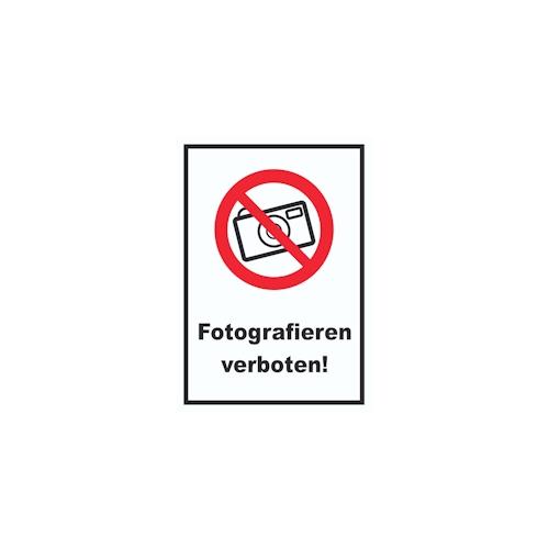 Fotografieren verboten Schild Keine Photos A3 (297x420mm)