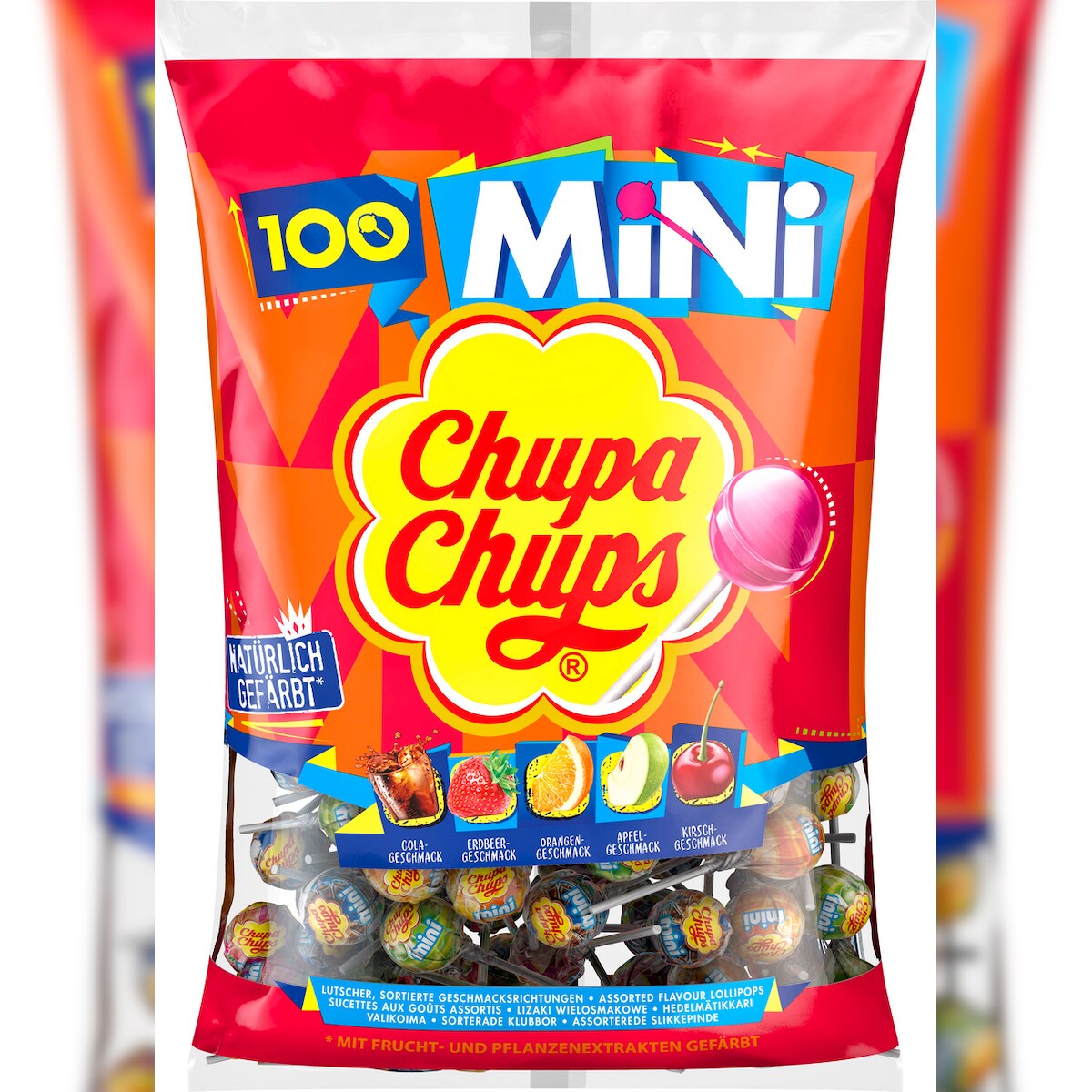 Chupa Chups Mini Lutscher 100 x 6 g (600 g) Image