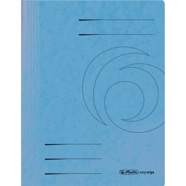 Herlitz Schnellhefter 11199106 DIN A4 Colorspankarton hellblau Image