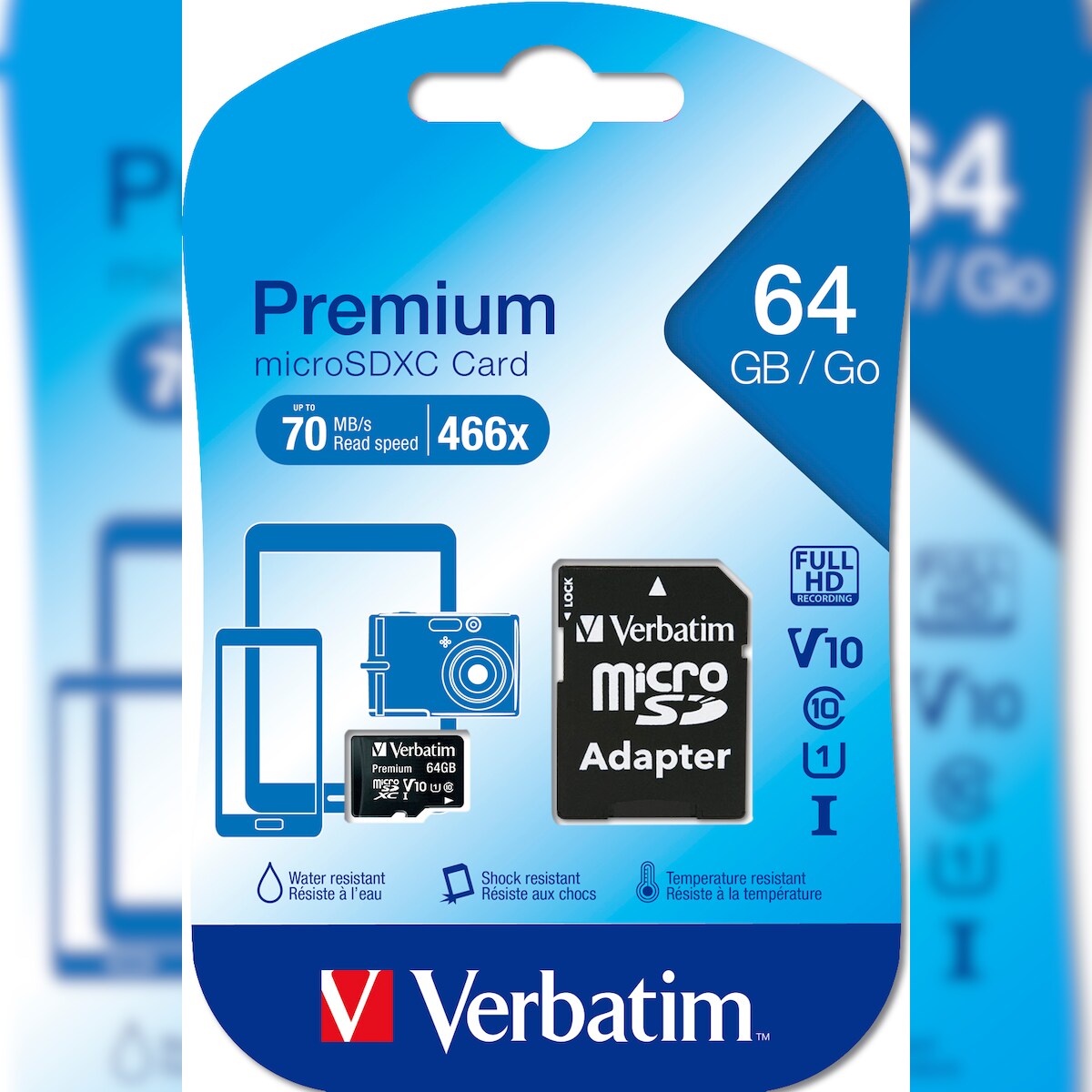 Verbatim microSDXC Speicherkarte 64 GB Class 10 Image