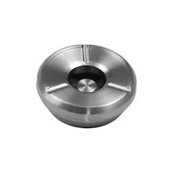 GVK ECO 1 Stück Windaschenbecher Aschenbecher mit abnehmbaren Deckel aus Edelstahl ø 12,5cm Image