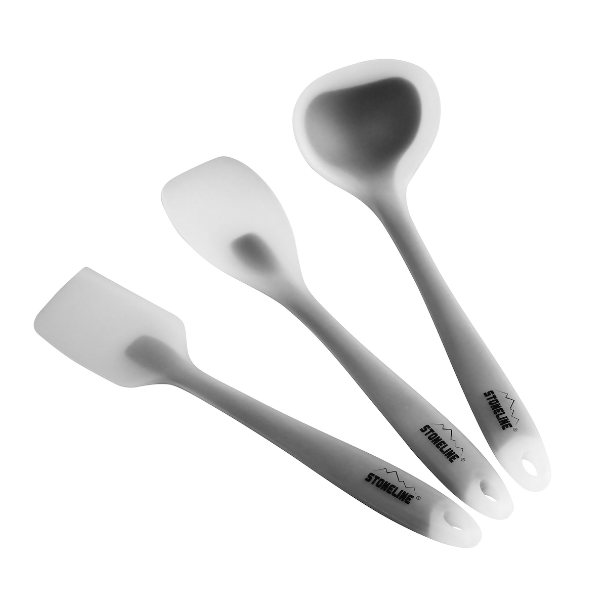 STONELINE® Küchenhelfer-Set, 3-tlg. 1 Schaber, 1 Kochlöffel und 1 Suppenkelle Image