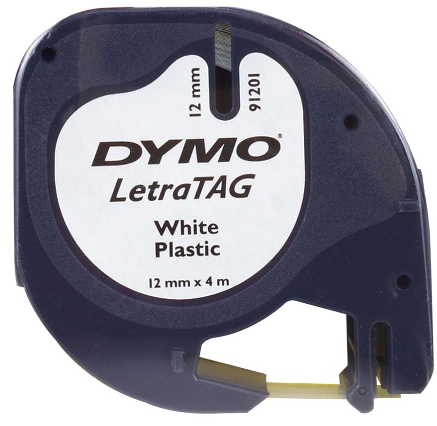 DYMO LetraTag Schriftbandkassette, Kunststoff, 12 mm x 4 m Image