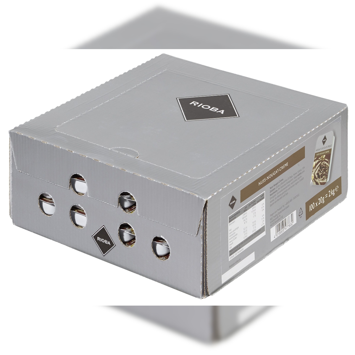 RIOBA Nuss-Nougat-Creme 100 Portionen x 20 g (2 kg) Image