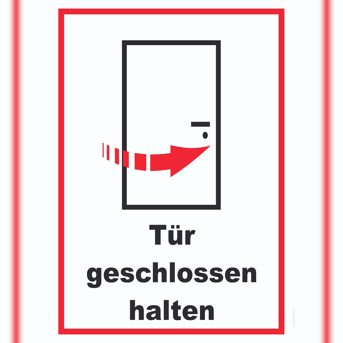 Tür geschlossen halten Schild A6 (105x148mm) Image