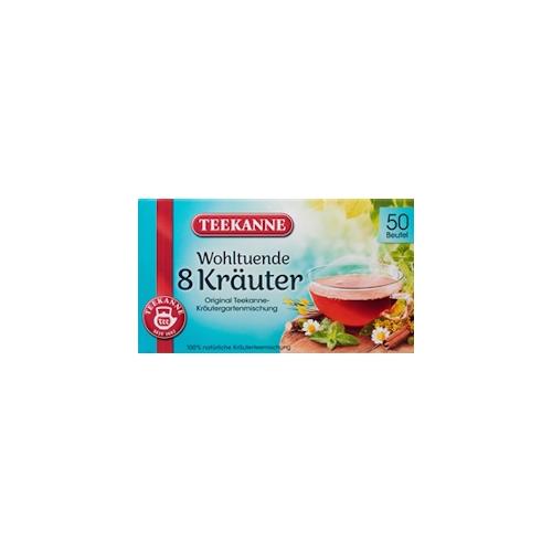 Teekanne Kräutertee 8 Kräuter 50 Teebeutel (100 g)