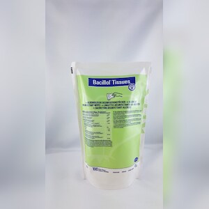 Bode Bacillol Tissues, alkoholische Desinfektionstücher, 100 Stck Nachfüllbeutel Image