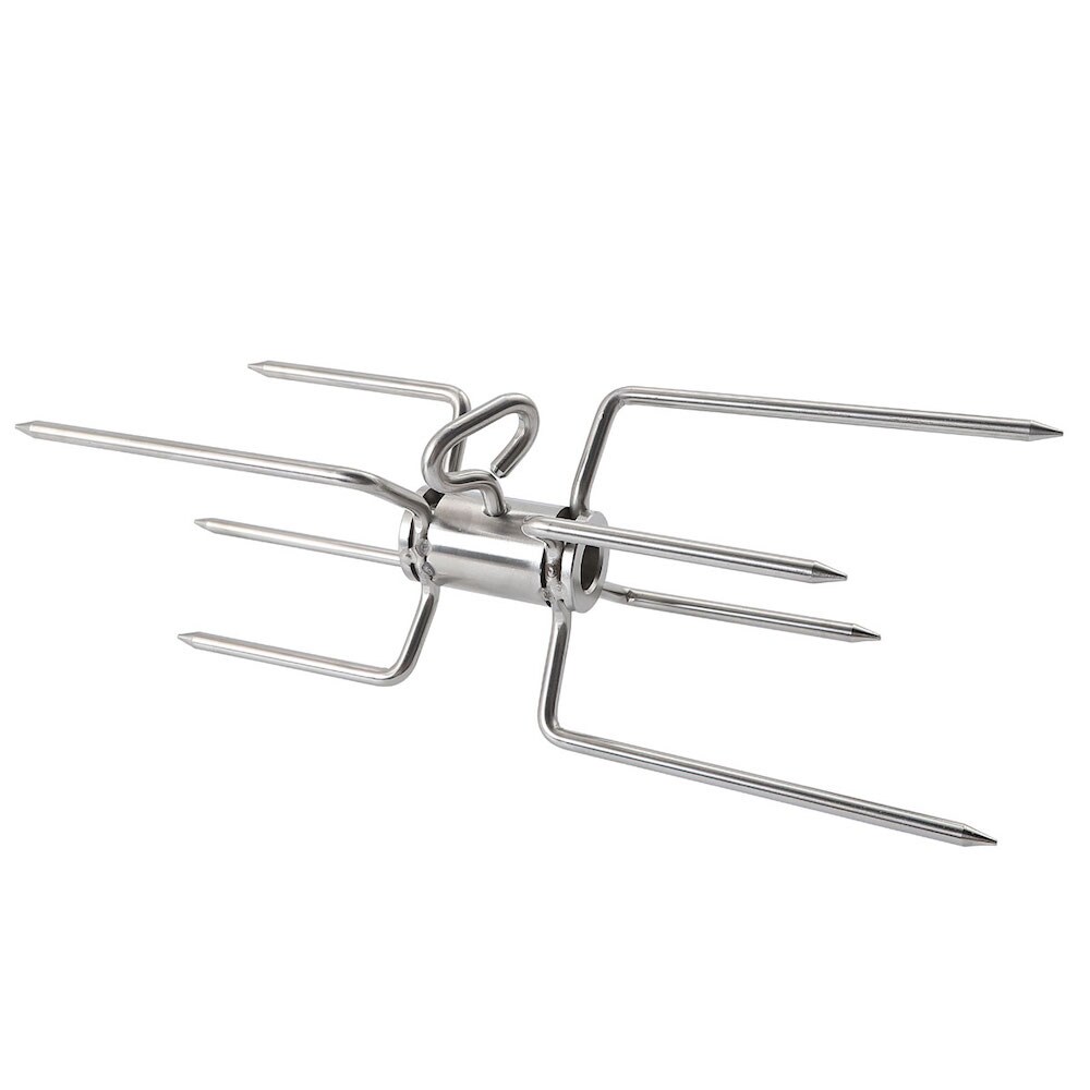 CHEFGASTRO BBQ Drehspieß Doppelforke | Edelstahl Image