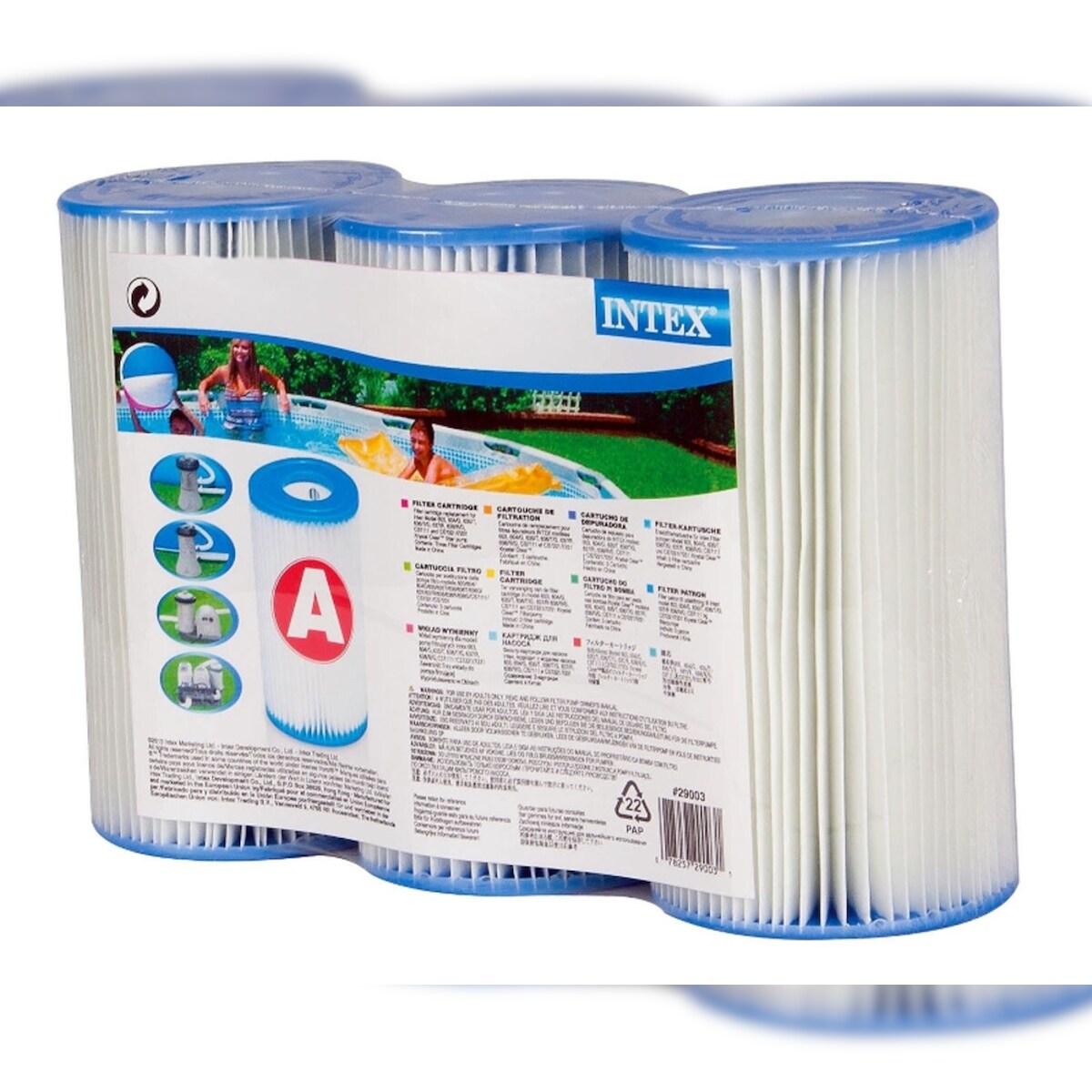 INTEX 3er Set Filterkartusche Kartusche Filterpumpe Typ A Image