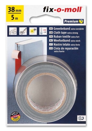 Gewebeband fix-o-moll 38mm grau Image
