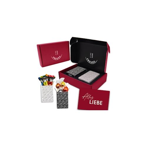 EINE KLEINE FREUDE. | Einzigartige „ALLES LIEBE“ Geschenkbox mit feinster Lindt Schokolade, Hello Pralinen & Grußkarte