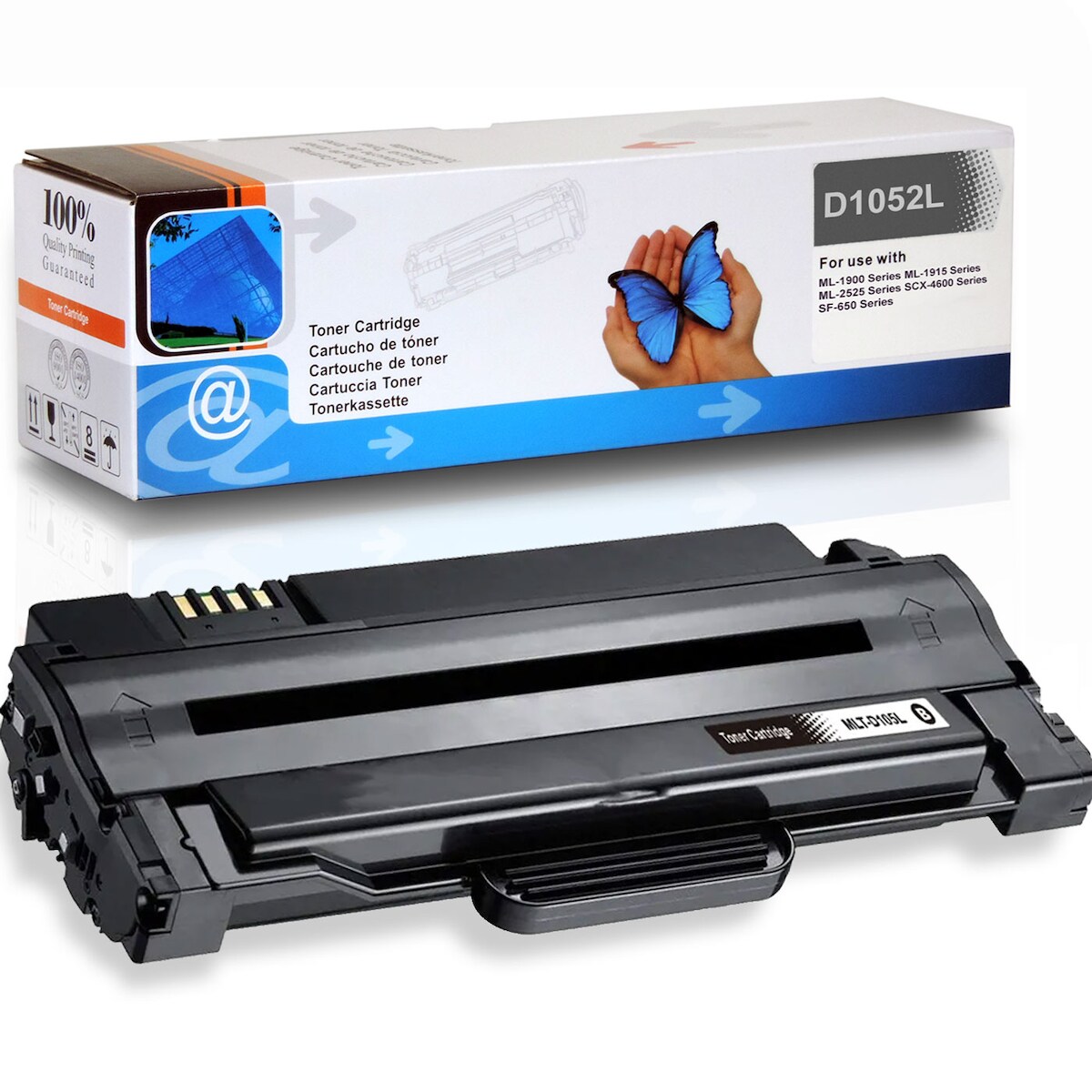 D&C Toner für Samsung SCX-4623 FW Tonerkassette Schwarz 2.500 Seiten kompatibel Samsung SCX-4623FW Drucker MLT-D1052L