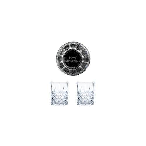 Game of Thrones Whiskygläser Set Haus Graufreud, 2 Whisky-Tumbler