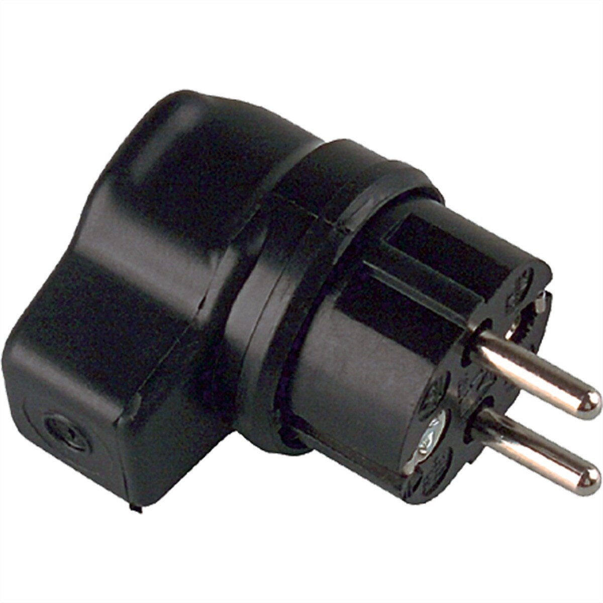 BACHMANN Vollgummi-Winkelstecker, schwarz belg./franz. Image