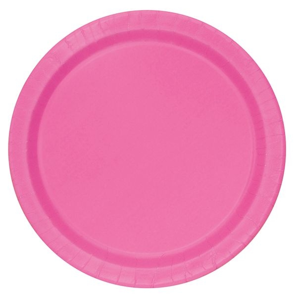 20 kleine runde Teller pink Image
