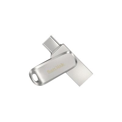 SanDisk Ultra Dual Drive Luxe USB-Stick 64 GB USB Type-A / USB Type-C 3.2 Gen 1 (3.1 Gen 1) Edelstahl