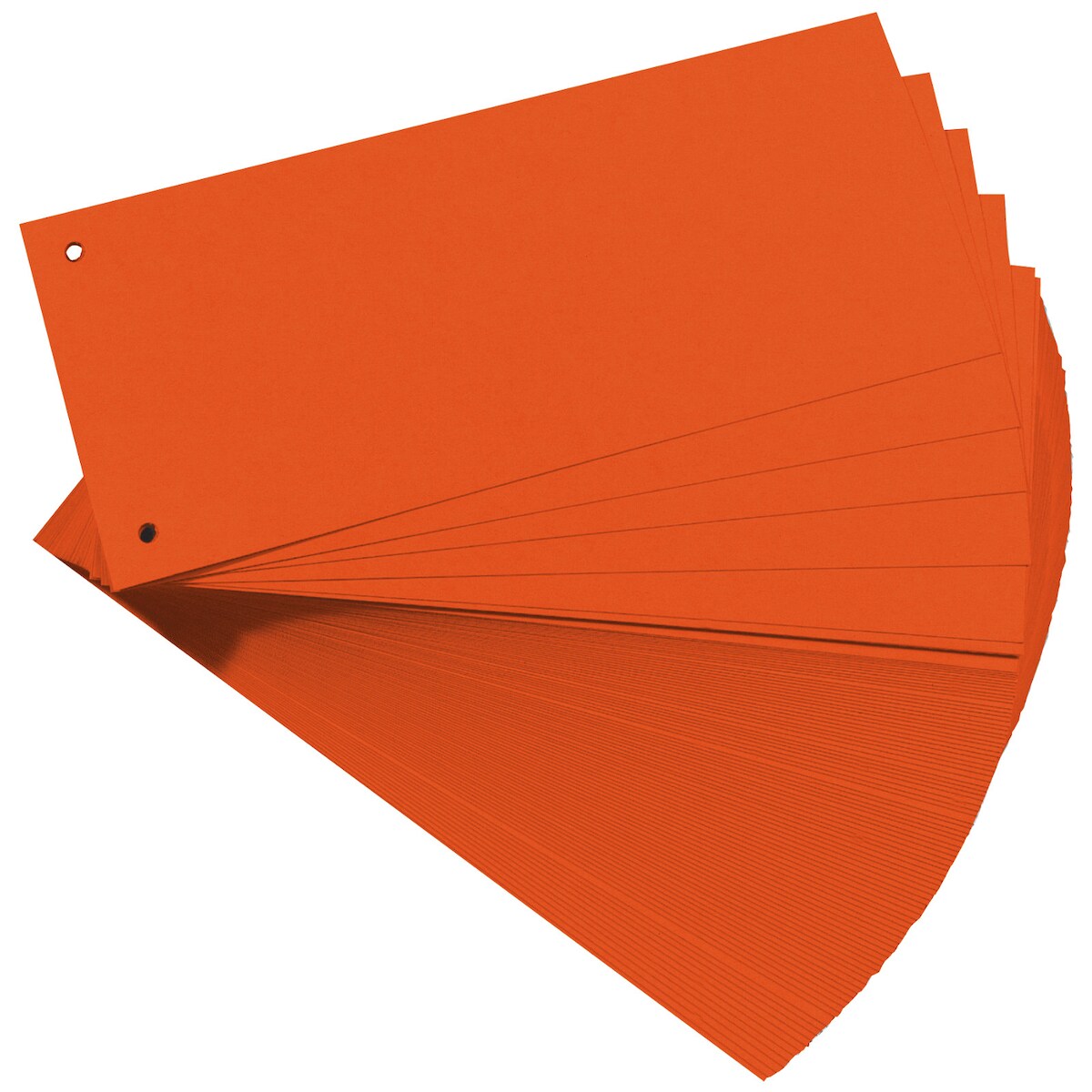 100 x FALKEN Trennstreifen Aktenfahne Karton 105 x 240 mm Orange Image
