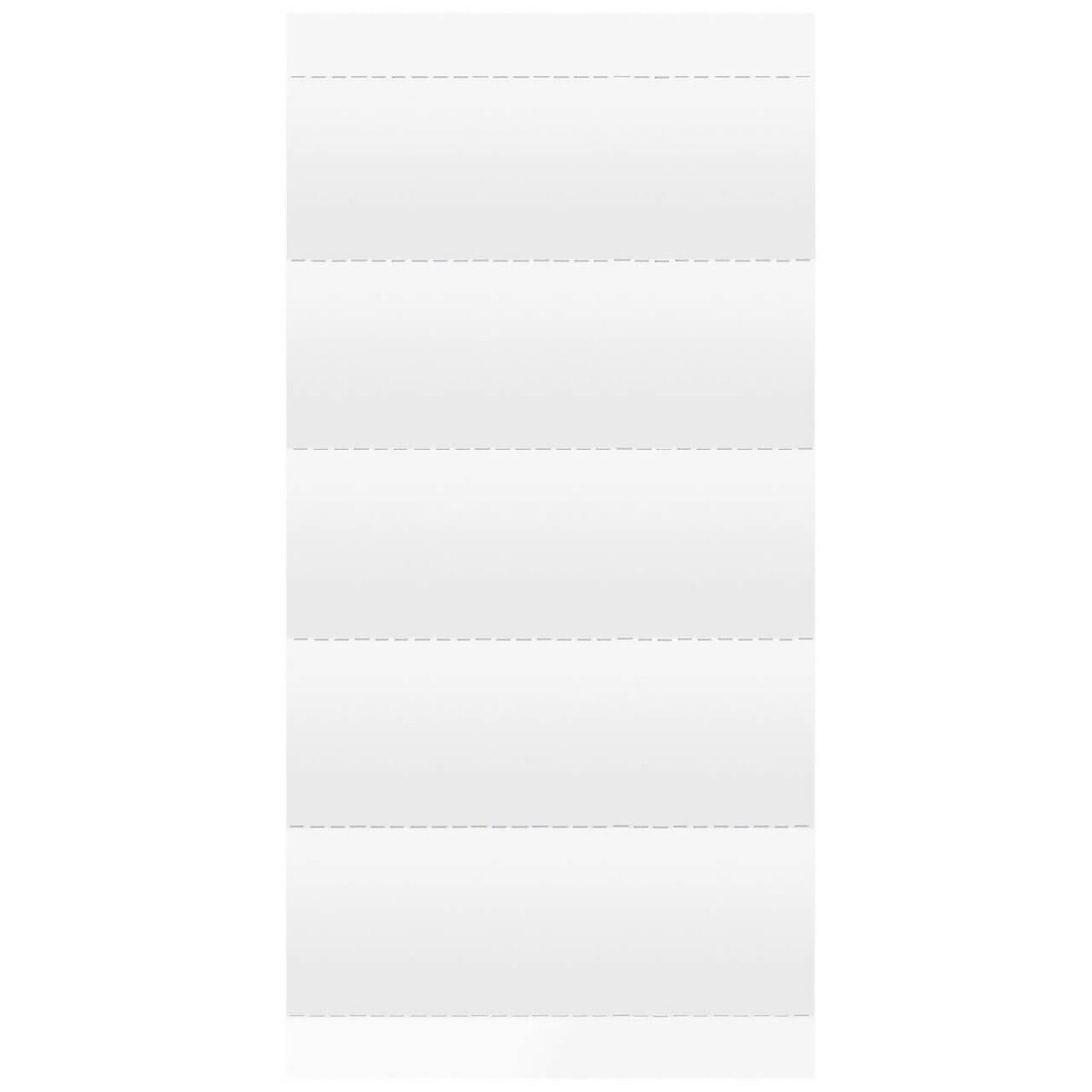 100 x FALKEN Beschriftungsschildchen 60 x 21 mm für Vollsichtreiter Hängeregister 4-zeilig blanko we Image