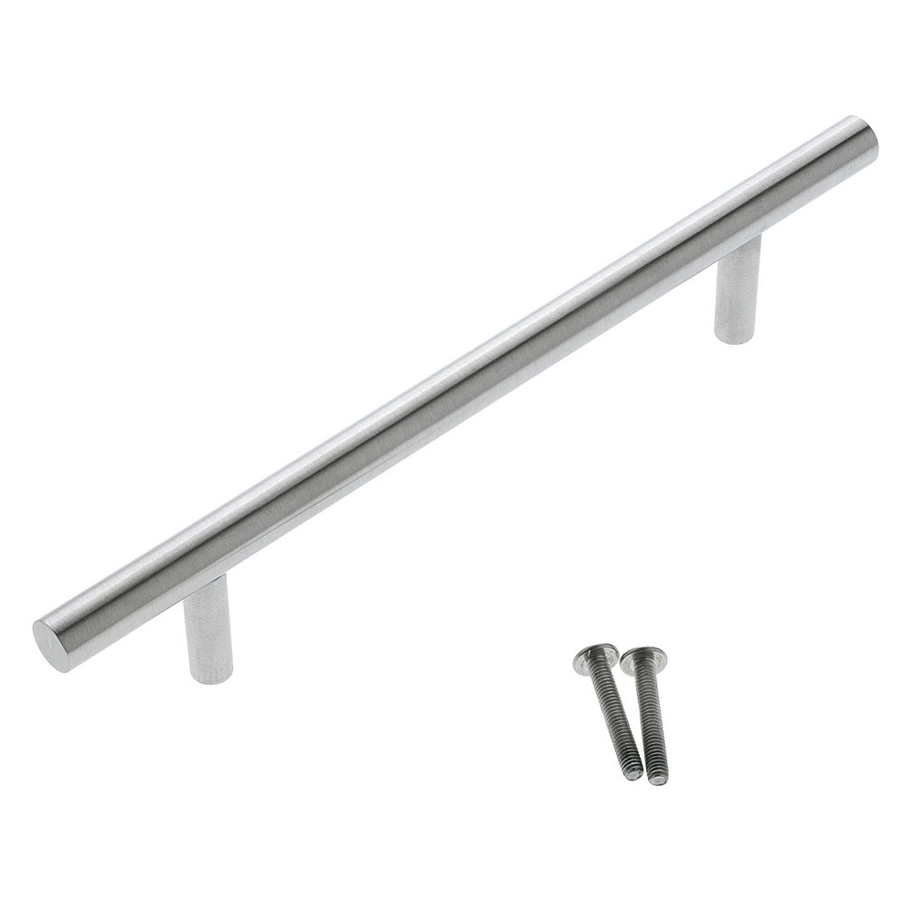 MS Beschläge Möbelgriff Edelstahl ø12mm LA 320mm Stangengriff massiv matt gebürstet Mod.Utah Image