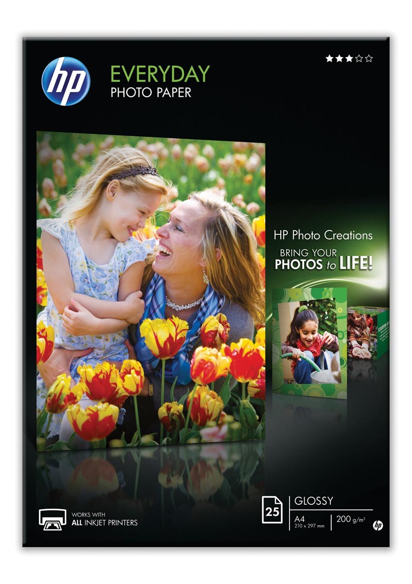 hp Fotopapier DIN A4, glossy 200g/m², für Inkjet Drucker Image