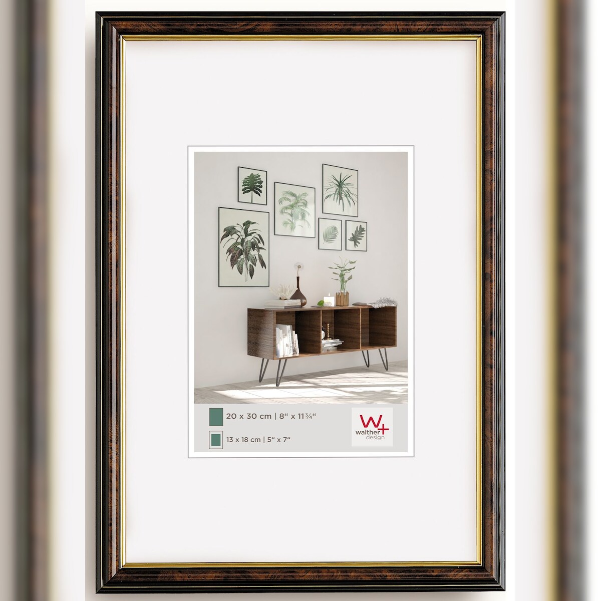 walther + design Smell PS-Rahmen, nussbaum, 21 x 29,7 cm Image